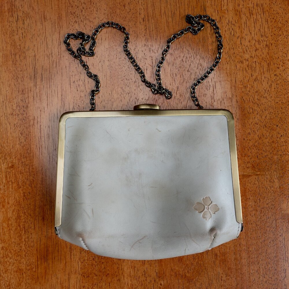 PATRICIA NASH Ivory Tooled Leather Floral Purse Bag - Picture 9 of 10